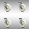 Service Caster 8 Inch Stainless Steel Nylon Swivel Caster Set with Roll Bearing and Swivel Lock SCC-SS30S820-NYR-BSL-4 - alternate 1